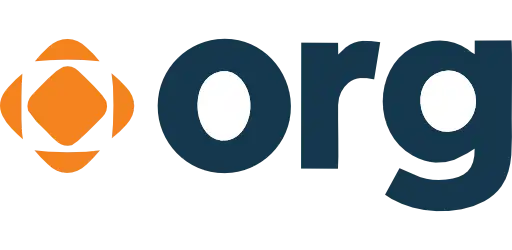 A logo with a black background