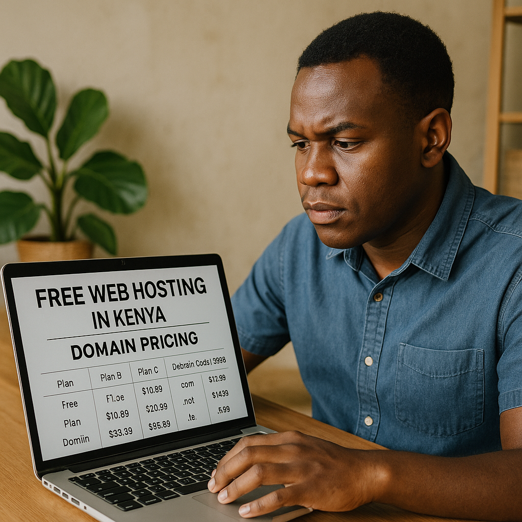 Free web hosting in kenya with domain pricing