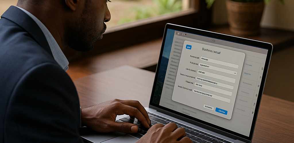 Business email configuration kenya