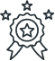A black and white logo