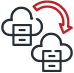 Website migration process icon