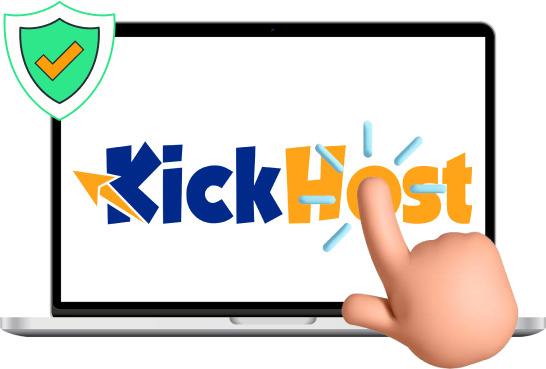 A cartoon hand pointing at a screen