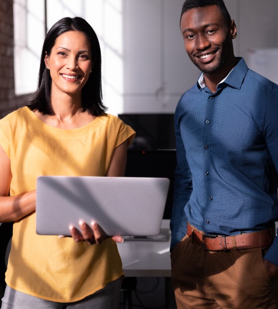 Portrait of smiling diverse male and female collea 2023 11 27 05 21 39 utc 1
