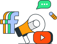 A group of colorful icons