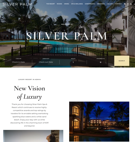 A screenshot of a hotel